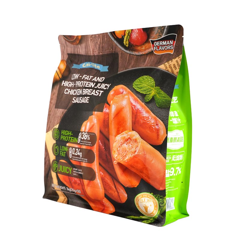Eight-side sealed zipper dried fruit and nut packaging bag